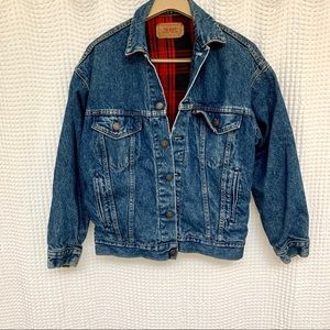 LEVIS VINTAGE FLANNEL LINED JEAN JACKET SZ XS!!!